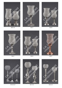 Luxueux support votif de Style marocain écologique à la main mariage en relief cristal métal maison salon hôtel décoration - Product Image 2
