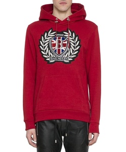 Otoño Invierno hombres moda pulóver sudadera 100% algodón grueso forro polar con capucha de gran tamaño suelto ajuste sólido estampado - Product Image 6