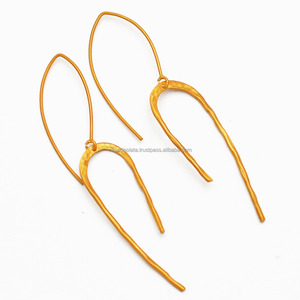 Pendientes de Plata de Ley 925 de diseñador antiguo hechos a mano Unisex gancho colgante joyería estilo clásico para boda o regalo - Product Image 1