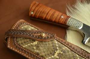 Funda de cuero cuchillo de hoja fija - Product Image 3