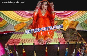 Estatuas de fibra de vidrio con temática tradicional de rayasthani, Punjabi, duhan, estatua de fibra de bienvenida para boda - Product Image 6