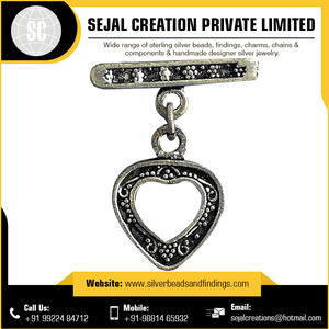Handmade 925 Sterling Silver <b>Toggle</b> Clasp Bulk Supply From India Jewelry Findings for <b>Necklaces</b> Chains in Sizes 3mm 4mm 5mm - Product Image 3