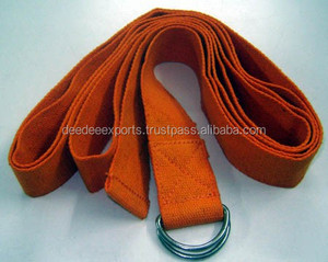 Correa de Yoga de Algodón Personalizada de Alta Calidad, Cinturón para Levantamiento de Pesas, Ejercicio, OEM, Marca Privada, Disponible en India, Tamaños Personalizados - Product Image 1