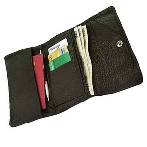 กระเป๋าสตางค์หนังสำหรับเดินทางแบบมินิมอลที่ใส่บัตรแบบบางสำหรับผู้ชายและผู้หญิง - Product Image 1