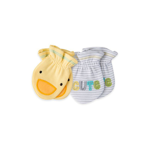 Hot Winter Sale Latest Style Custom Printed OEM Organic Cotton Soft Scratch Free Baby Mittens - Product Image 1