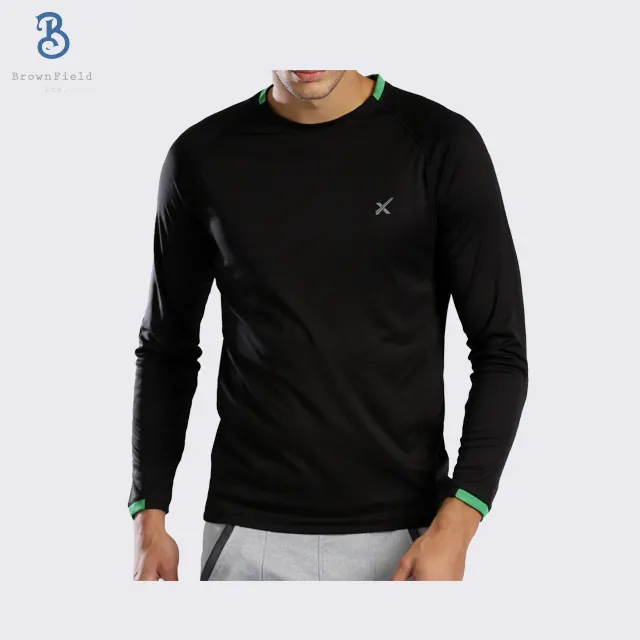 High Quality Custom Logo Printed Long Sleeve Wholesale Promotional Jersey Dry Fit Sports T Shirt