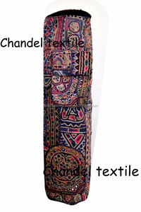 Banjara, único en su tipo, hecho a mano, estilo étnico antiguo, bolsa de esterilla de Yoga, forro de lona bordado Vintage, bolsos de cadena con cierre de cremallera - Product Image 5