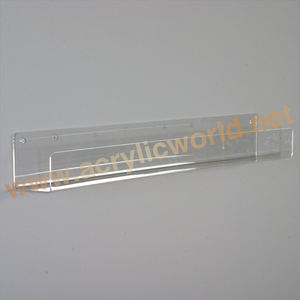 <b>Wall</b> <b>Mount</b> Clear Acrylic <b>Bathroom</b> Storage <b>Shelf</b> Book Stand Display Acrylic Brochure Rack - Product Image 3