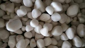 Opale blanche polie 20 mm/30 mm, pierre roulée, pierre naturelle pour la décoration intérieure moderne et l'aménagement paysager, décoration d'hôtel - Product Image 4