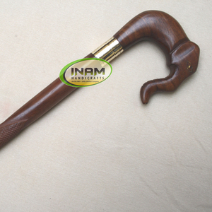 Marche de style vintage de meilleure qualité et faite à la main/bâton de marche pliable en bois/canne de marche avec poignée d'éléphant en bois de styliste - Product Image 4