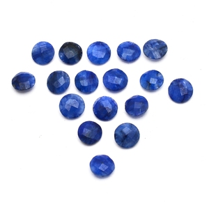 Rose Cut Blue Sapphire Synthétique (Lab Created) Pierres précieuses en vrac Toutes les tailles disponibles - Product Image 1