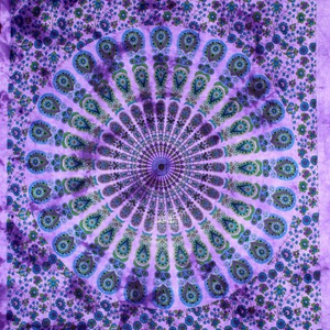 พรมผนังลายฮิปปี้แมนดาลาแบบโบฮีเมียนพิมพ์ลายดิจิตัลสำหรับผู้ผลิตอินเดีย - Product Image 1