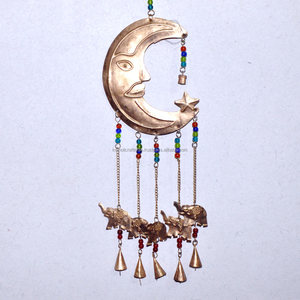 Carillons éoliens d'extérieur, grappe d'argent surdimensionné grand carillon éolien éléphant carillons éoliens décoratifs en terre cuite - Product Image 6