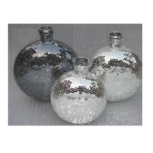 Florero de hierro de alta calidad con mosaico de vidrio para boda, hogar o fiesta, jarrón decorativo - Product Image 5