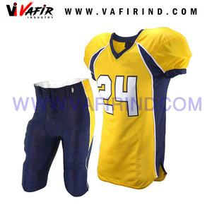 Conjunto de camiseta de fútbol americano de diseño personalizado uniforme impreso por sublimación transpirable - Product Image 2