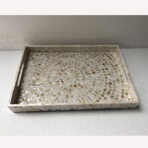 Bandeja de servicio rectangular de nácar superventas de alta calidad de Vietnam - Product Image 1