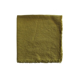 100% Serviettes en lin aux couleurs vives Durable et lavable Poids léger Facile à transporter Jetable Réutilisable pour tous les fournisseurs - Product Image 3