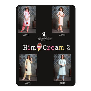 ชุดเคอร์ติสสีพื้นเมืองสำหรับผู้หญิงเสื้อผ้าอินเดียและปากีสถานสำหรับโอกาสพิเศษ - Product Image 6