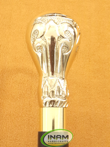 Kmodèle rétro sculpté à la main, bâton de marche en bois pliable, avec poignée de styliste, de qualité supérieure - Product Image 4