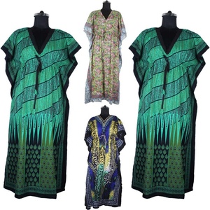 ฤดูร้อนสไตล์ยาว Kaftans V คอผู้หญิงชุดยาว - Product Image 2