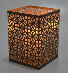 Handmade Luxury Iron Tealight Votive Holder INS Style Tabletop Pillar <b>Candle</b> <b>Lantern</b> for Home Wedding Christmas Festive Decor - Product Image 3