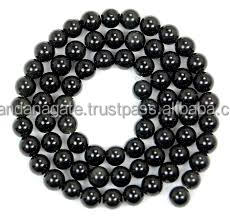 Cuentas de obsidiana negra natural de mayorista, cuentas de piedra sueltas facetadas, Ágata redonda de 8mm, hebras de color dorado de 4mm/6mm, hebra de unidad - Product Image 2