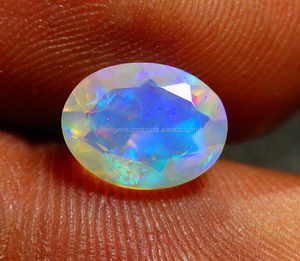 Pierres précieuses d'opale éthiopienne de qualité supérieure pierre d'opale à facettes gemmes d'opale multi flashy pour pierre de coupe ovale - Product Image 4