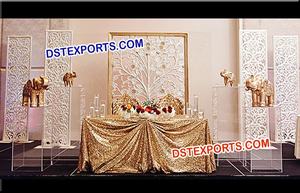 Prominent Wedding Back Wall <b>Frames</b> Boston Wedding Ceremony Backstage Fiber Panels Latest Marriage Stage <b>Backdrop</b> <b>Frames</b> - Product Image 5