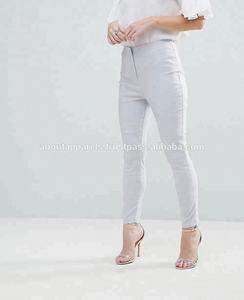 Pantalon Chino en sergé de coton kaki de haute qualité grande taille taille basse décontracté en vrac vente en gros adultes bouton décoration taille XL - Product Image 2