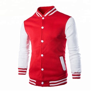 Vestes Letterman personnalisées pour l'hiver avec logos brodés Plus Size Méthode de tissage crochet respirant - Product Image 3