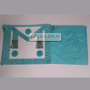 Maçonnique Regalia Lodge maître maçon tablier complexe point de croix et couture broderie artisanat - Product Image 2