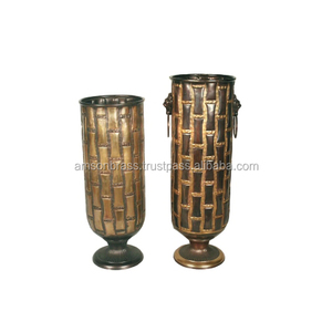 <b>Set</b> of <b>3</b> Decorative Hammered Flower <b>Vase</b> Decorative Matte Flower <b>Vase</b> High Standard Quality Home Decor <b>Vase</b> - Product Image 6