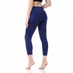 73% poliéster 27% Spandex mezcla pantalones de yoga mezcla Leggings mezcla venta al por mayor - Product Image 3