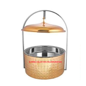 Handmade Copper Antiqui Vintage <b>Chafing</b> Dishes 8L Capacity Stainless Steel Material <b>Fuel</b> Heating-on Hot Sale! - Product Image 4