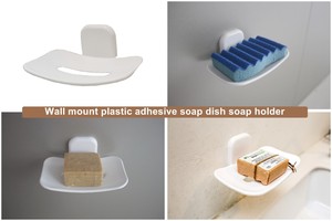 Wall Mount Plastic Adhesive Eco-Friendly ABS Soap Dish Holder for Bathroom Use Hand <b>Tools</b> - Product Image 6