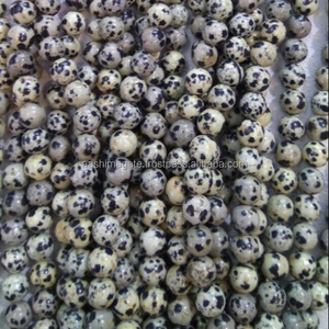 Dalmantion-Cuentas de jaspe de grado AAA, abalorios redondos, cuentas de piedras preciosas - Product Image 1