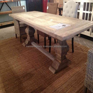 Mesa de centro de madera de mango macizo de nuevo estilo, muebles de exterior con función plegada - Product Image 4
