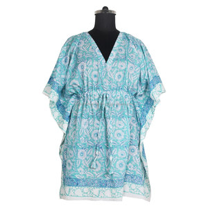 Kaftans cortos Maxi vestido Abaya Dubai árabe África musulmán islámico ropa mujer moda túnica Tops playa Casual vestido Bat Wing - Product Image 1