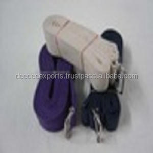 Sangles de yoga en coton 100% de qualité professionnelle de haute qualité, tissu personnalisé disponible, marque privée OEM, taux minimal d'Inde - Product Image 4