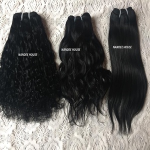 Vente en gros 100% cuticules alignées longue longueur cheveux humains indiens Remy texture ondulée vendeur de cuticules complètes - Product Image 6