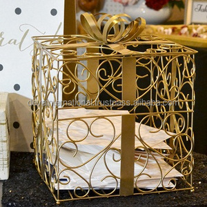 Boîte à cartes PREMIUM en cristal argenté, 1 pièce, cadeaux, décoration de réception de mariage, porte-cartes petite taille de styliste - Product Image 5