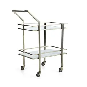 Moderne Metalen Bijzettafel Voor Woonkamer Bed Zijkantoor En Ziekenhuis Bed Zijtafel Barkar Trolley In Aangepaste Grootte