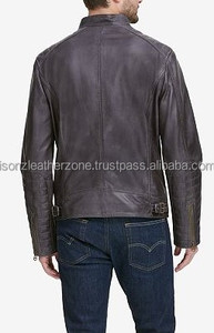 Nouvelle veste en cuir marron pour homme 2026 - Product Image 4