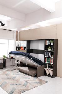 <span class=keywords><strong>Lit</strong></span> mural moderne de taille <span class=keywords><strong>Queen</strong></span>, <span class=keywords><strong>lit</strong></span> mural vertical multifonctionnel, canapé convertible, utilisation domestique, <span class=keywords><strong>lit</strong></span> mural pliable - Product Image 3