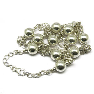 Collar de cadena de plata de ley 925 para mujer, Charm Simple, joyería de plata - Product Image 5