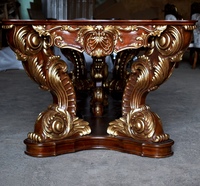 Table à manger royale, en résine brute, luxueuse, 10 chaises, livraison gratuite