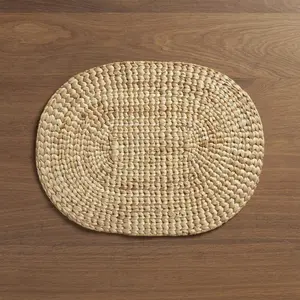 Oval su sümbülü Placemat. Servis örtüsü