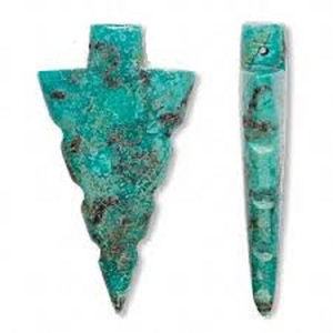 Punta de flecha de piedra turquesa azul natural Piedra preciosa curación ágata cristal puntas de flecha Reiki punta de flecha curativa mayorista - Product Image 1