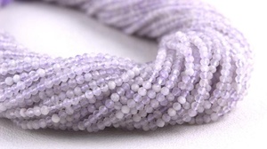 ลูกปัดเกรด AAA ขนาดเล็กเกรด rondelle ลูกปัดควอตซ์ธรรมชาติลาเวนเดอร์1เส้นคุณภาพดีสำหรับการทำเครื่องประดับขายส่ง - Product Image 5