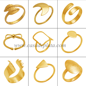 Nuevo atractivo diseñador hecho a mano liso 925 Plata chapado en oro pendientes colgantes pendiente de moda para regalo de compromiso de boda - Product Image 4